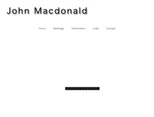 Tablet Screenshot of johnmacdonaldartist.com